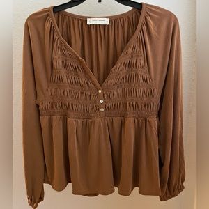 lucky brand • long sleeve blouse
